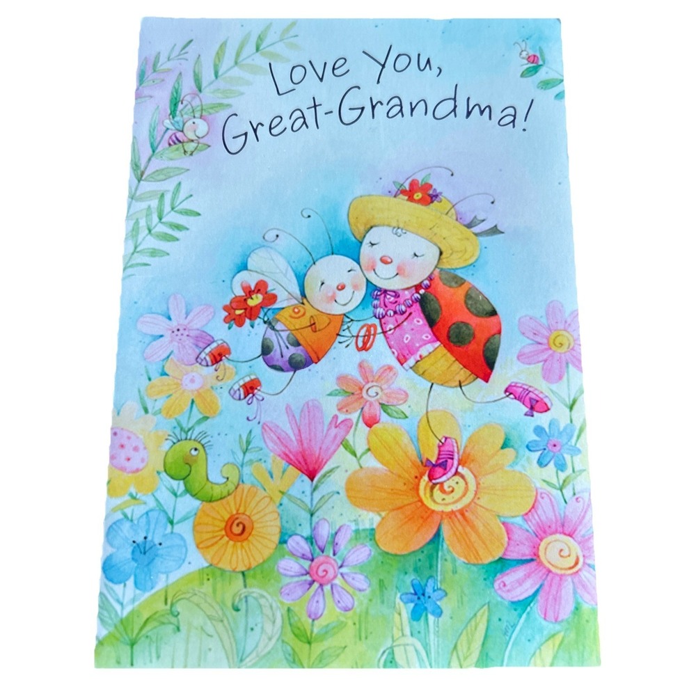 Happy Mother's Day Great-Grandma Ladybug Ladybugs Hallmark Greeting Card